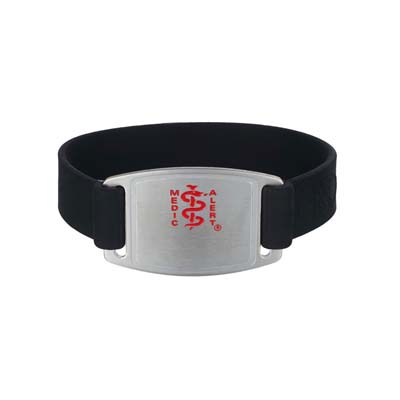 Safety Clasp Medical ID Bracelet - Slim Plaque-EMID1276