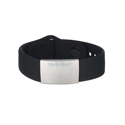 Safety Clasp Medical ID Bracelet - Slim Plaque-EMID1276